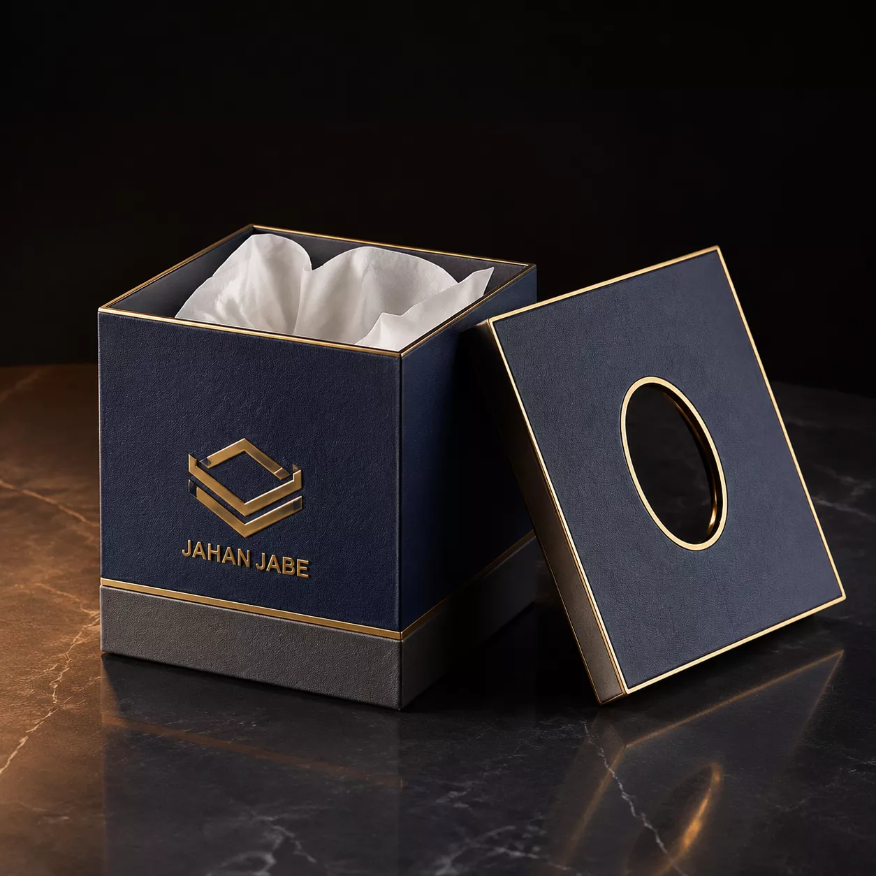 خرید و قیمت هاردباکس دستمال کاغذی مربع شیک