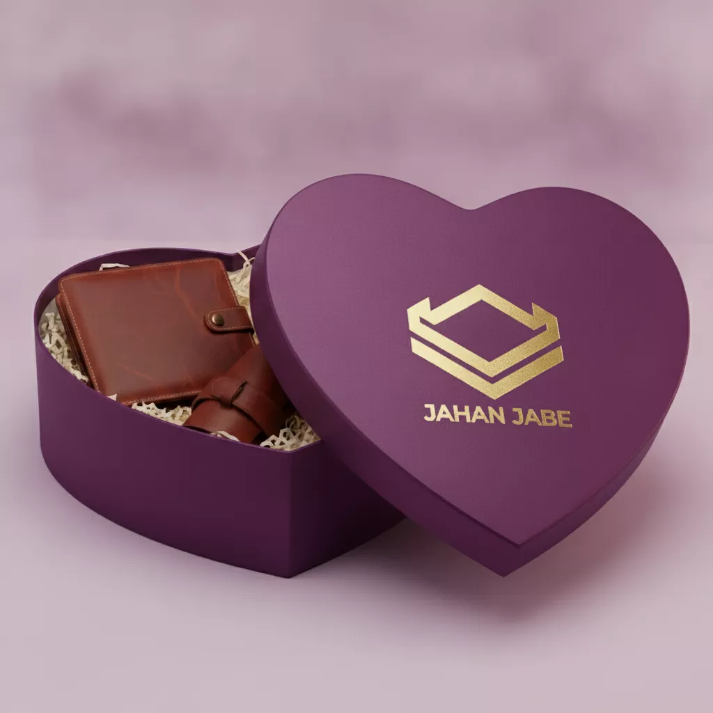 خرید و قیمت هاردباکس هدیه و تبلیغاتی قلبی بنفش لاکچری